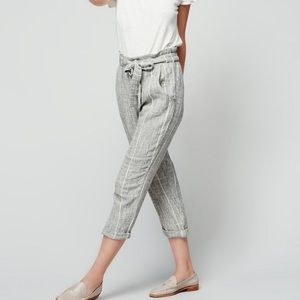 Free People Striped Paper Bag Pants
